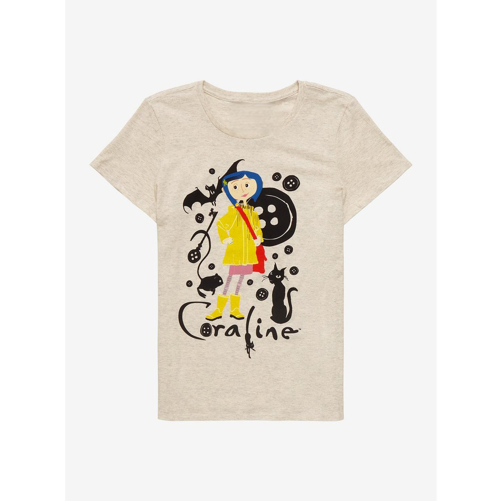 Coraline Icons Girls T-Shirt Gift For Fan